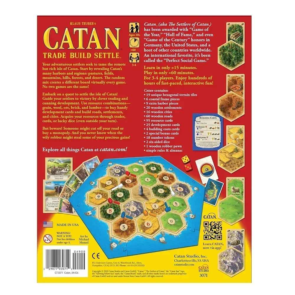 Gioco da tavolo Catan, puzzle, - Board Game Catan recensione e prezzo