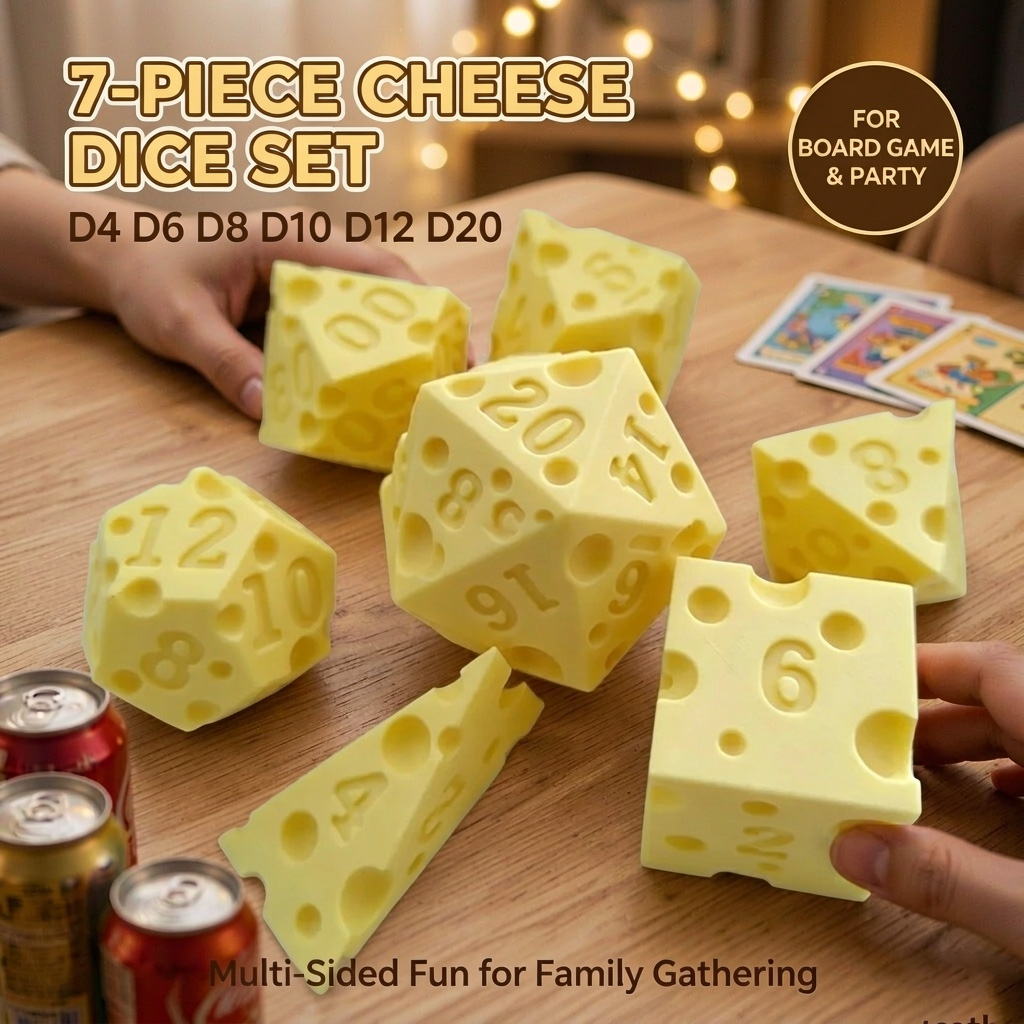 Set Di Dadi A Forma Di Formagg - Board Game Live recensione e prezzo