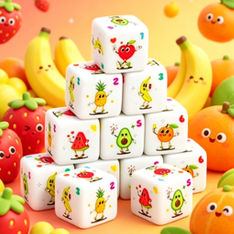 Set di 12 dadi a tema frutta,  - Board Game Live recensione e prezzo